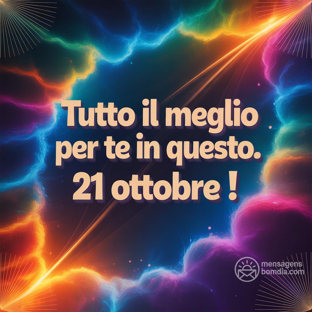Tutto il meglio per te in questo . 21 ottobre !