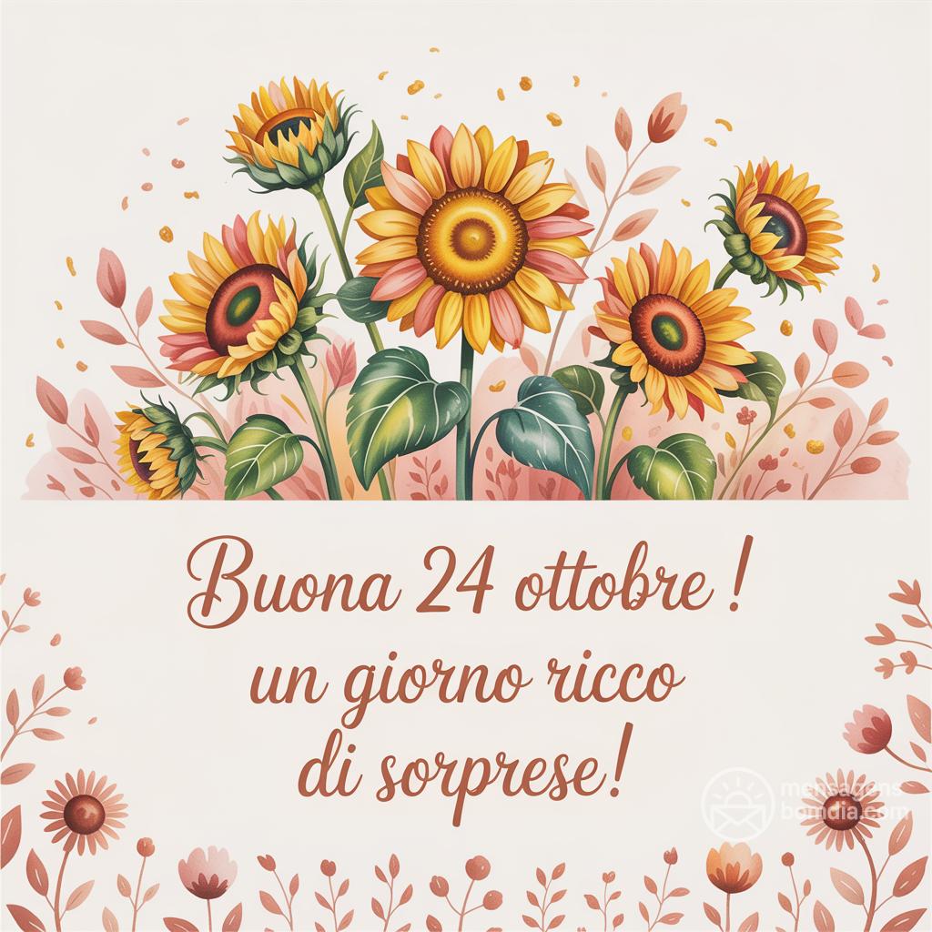 Buona  24 ottobre ! Un giorno ricco di sorprese!