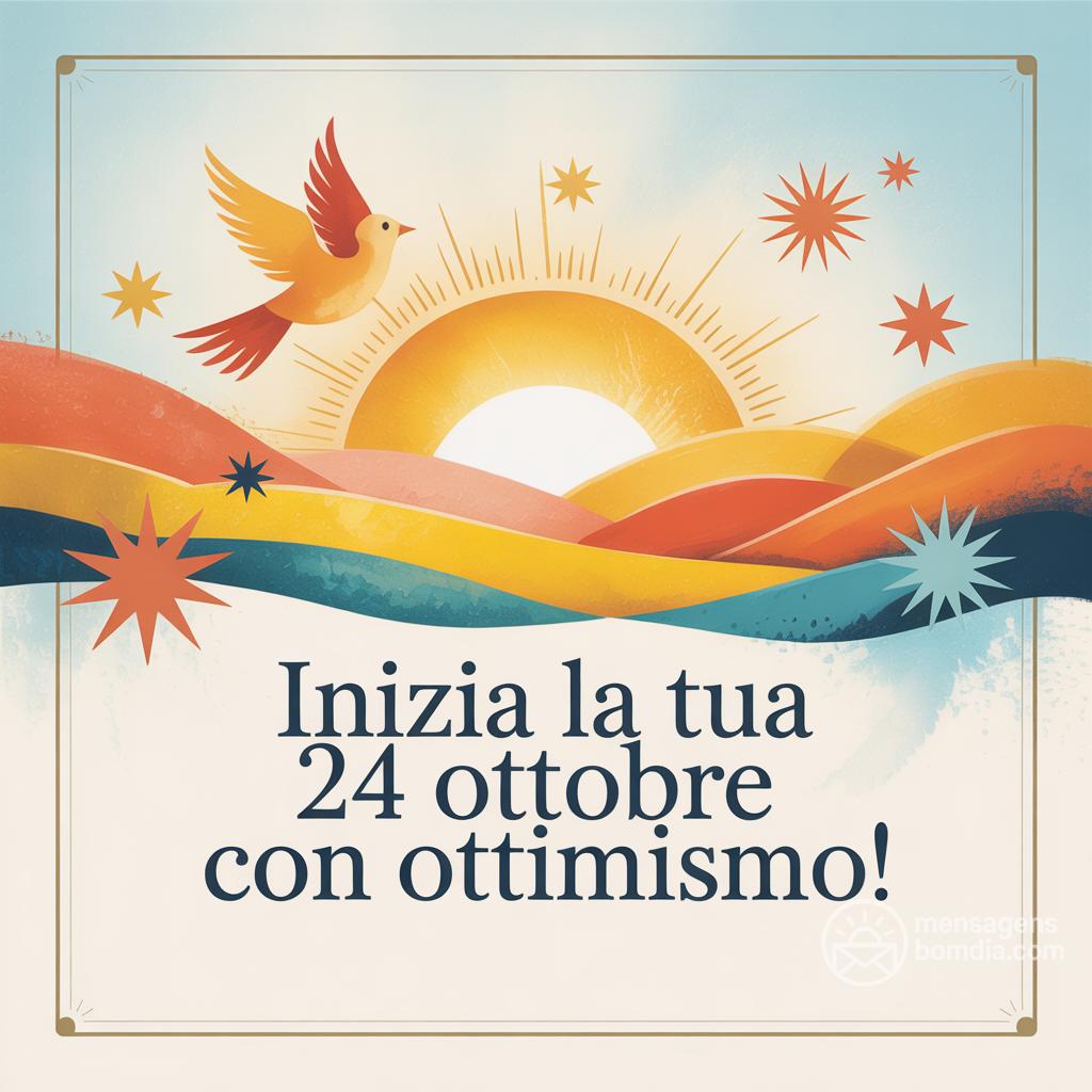 Inizia la tua  24 ottobre  con ottimismo!