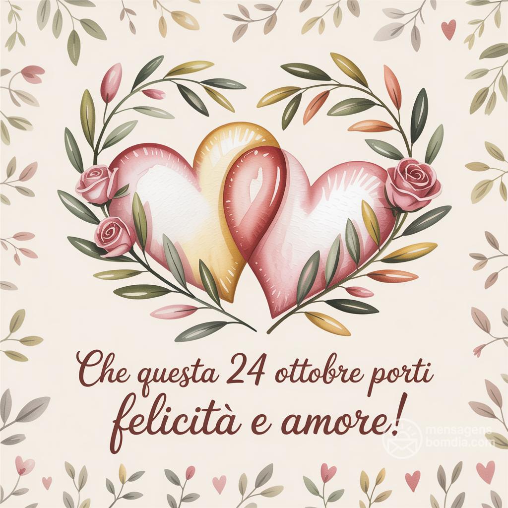 Che questa  24 ottobre  porti felicità e amore!
