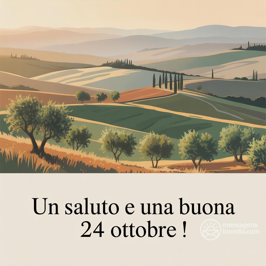 Un saluto e una buona  24 ottobre !