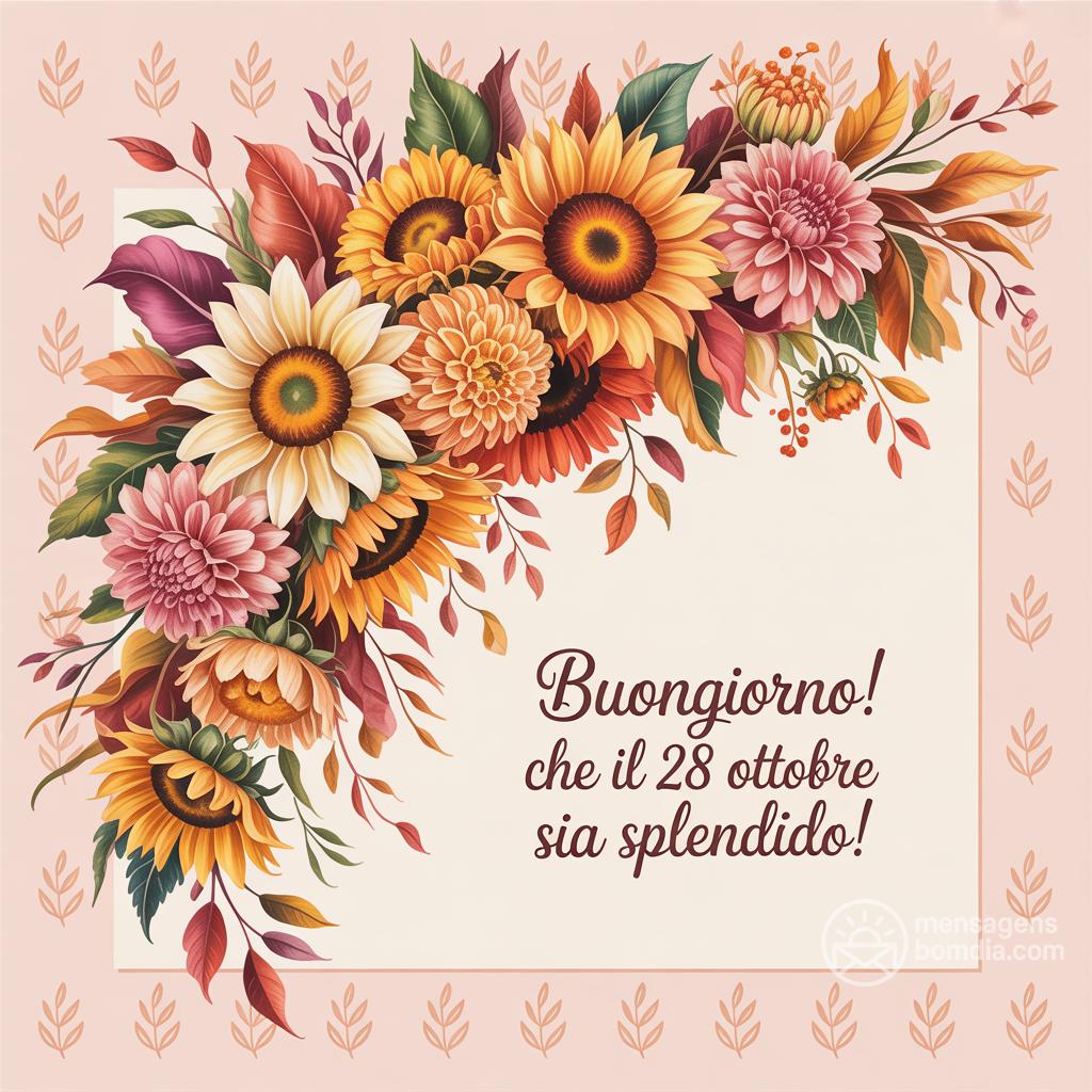 Buongiorno! Che il  28 ottobre  sia splendido!