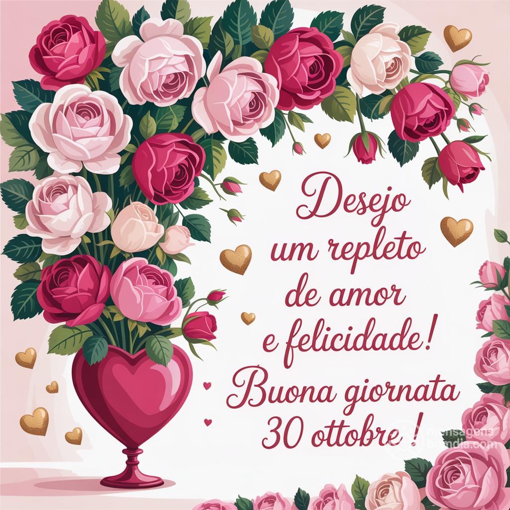 Desejo um  repleto de amor e felicidade! Buona Giornata 30 Ottobre !