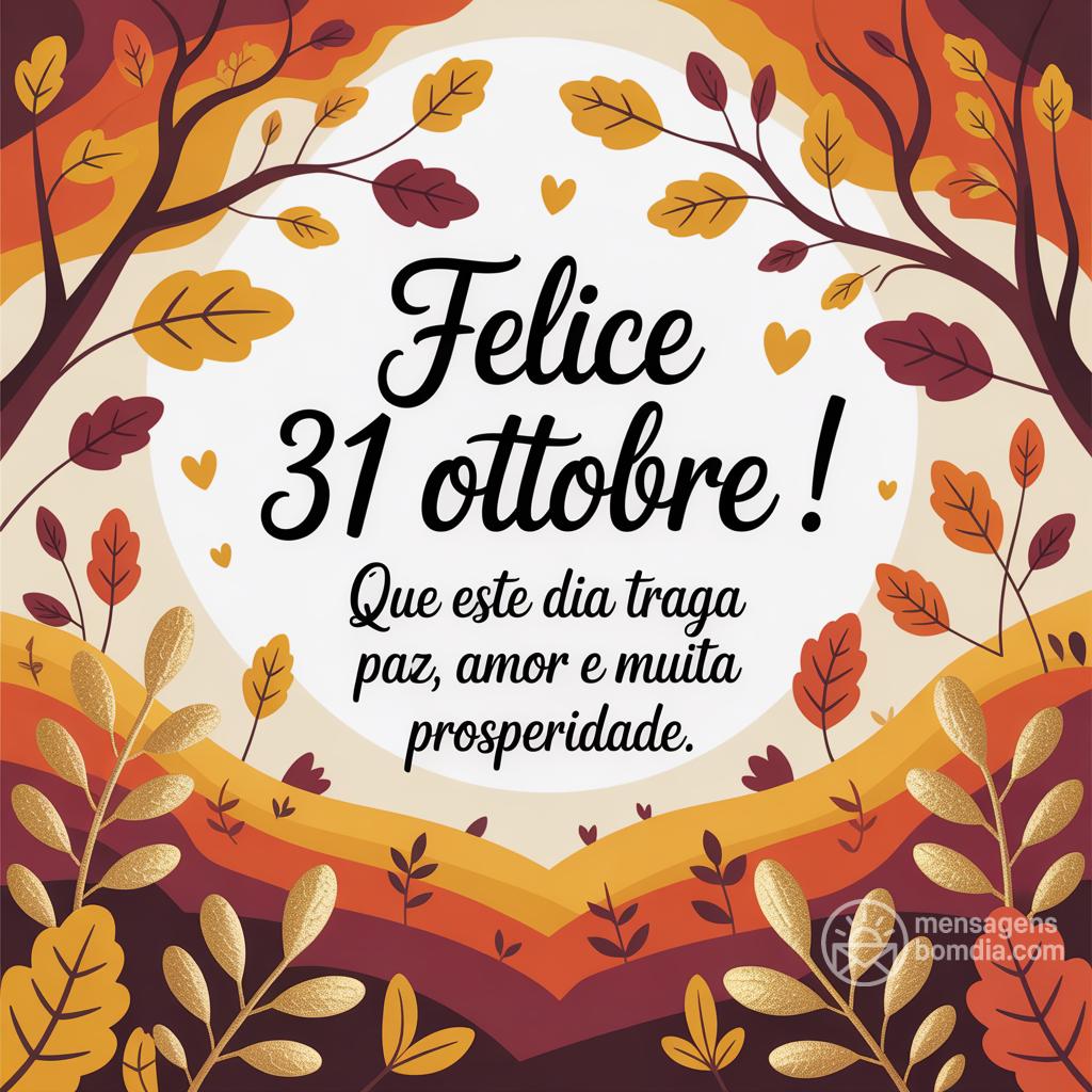 Felice  31 ottobre ! Que este dia traga paz, amor e muita prosperidade.