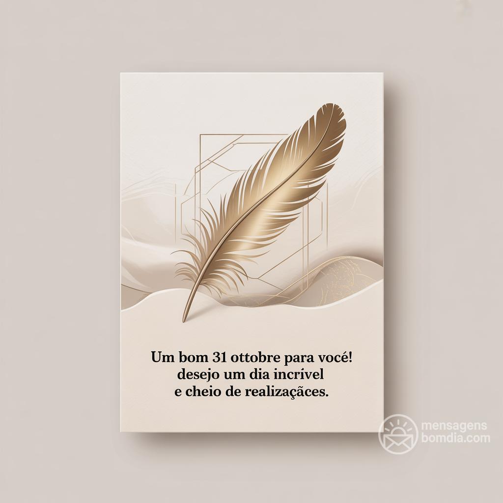 Um bom  31 ottobre  para você! Desejo um dia incrível e cheio de realizações.