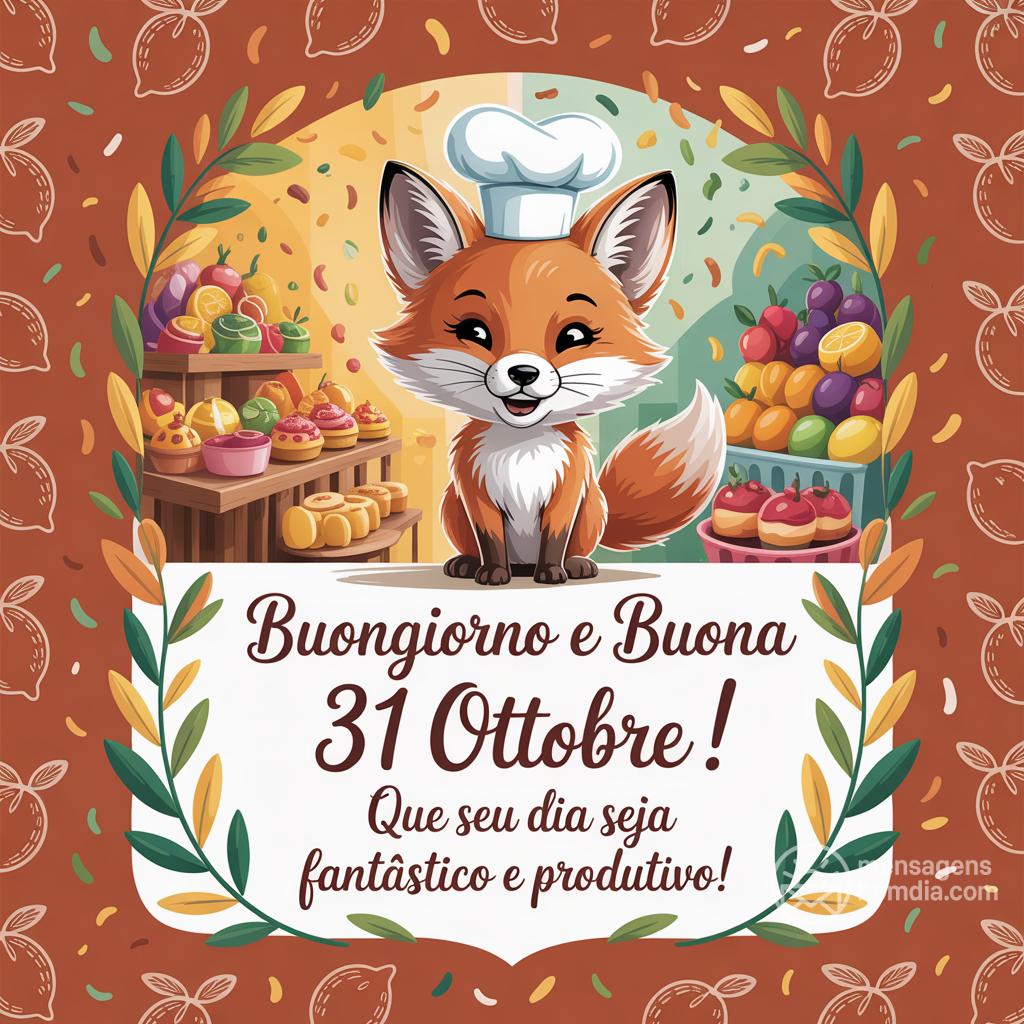 Buongiorno e buona  31 ottobre ! Que seu dia seja fantástico e produtivo!