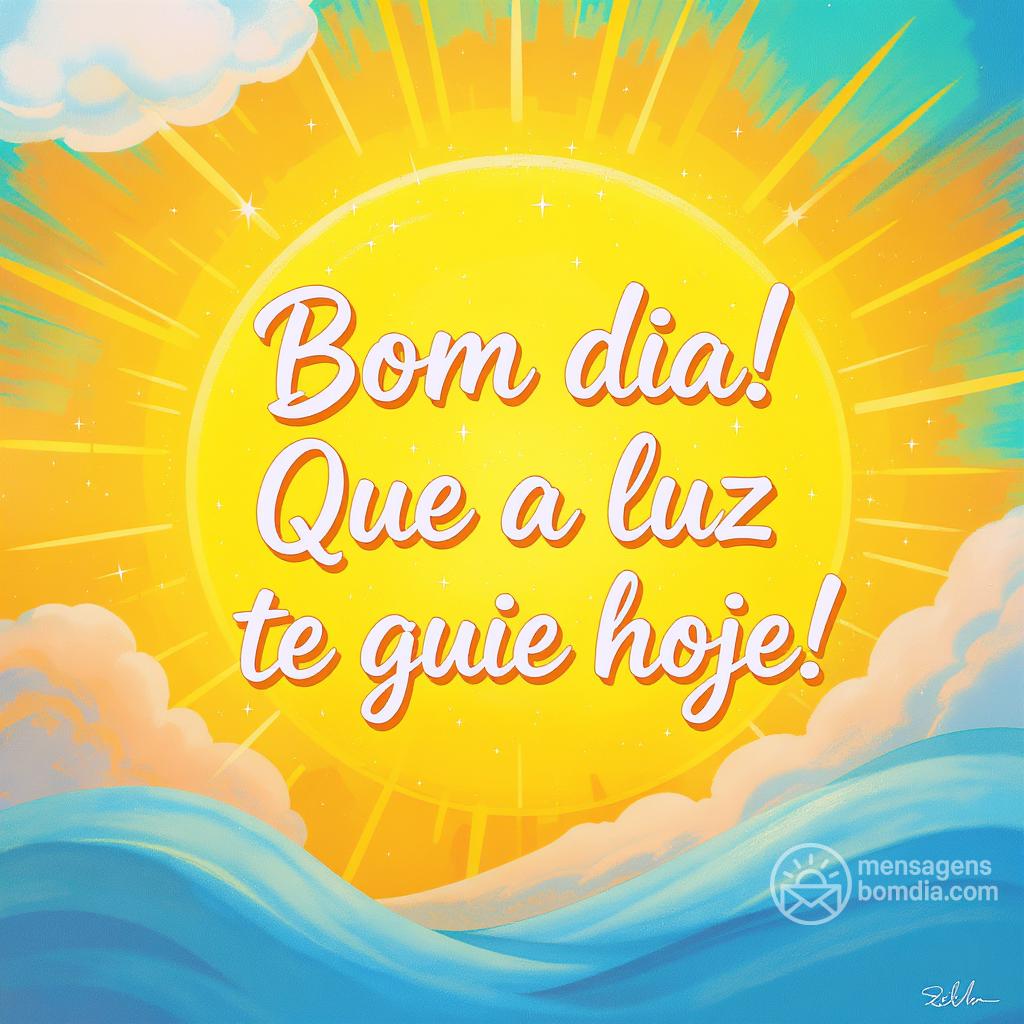 Bom dia! Que a luz te guie hoje!