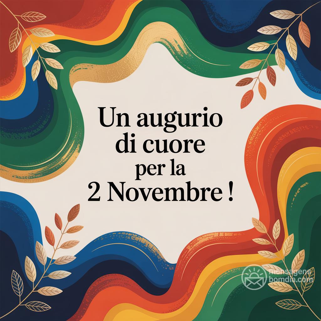 Un augurio di cuore per la  2 Novembre !