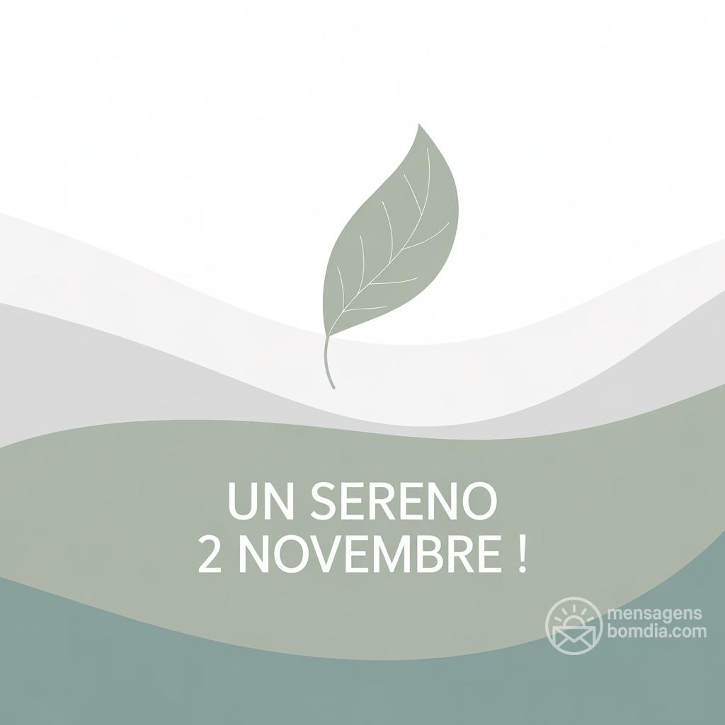 Un sereno 2 Novembre !