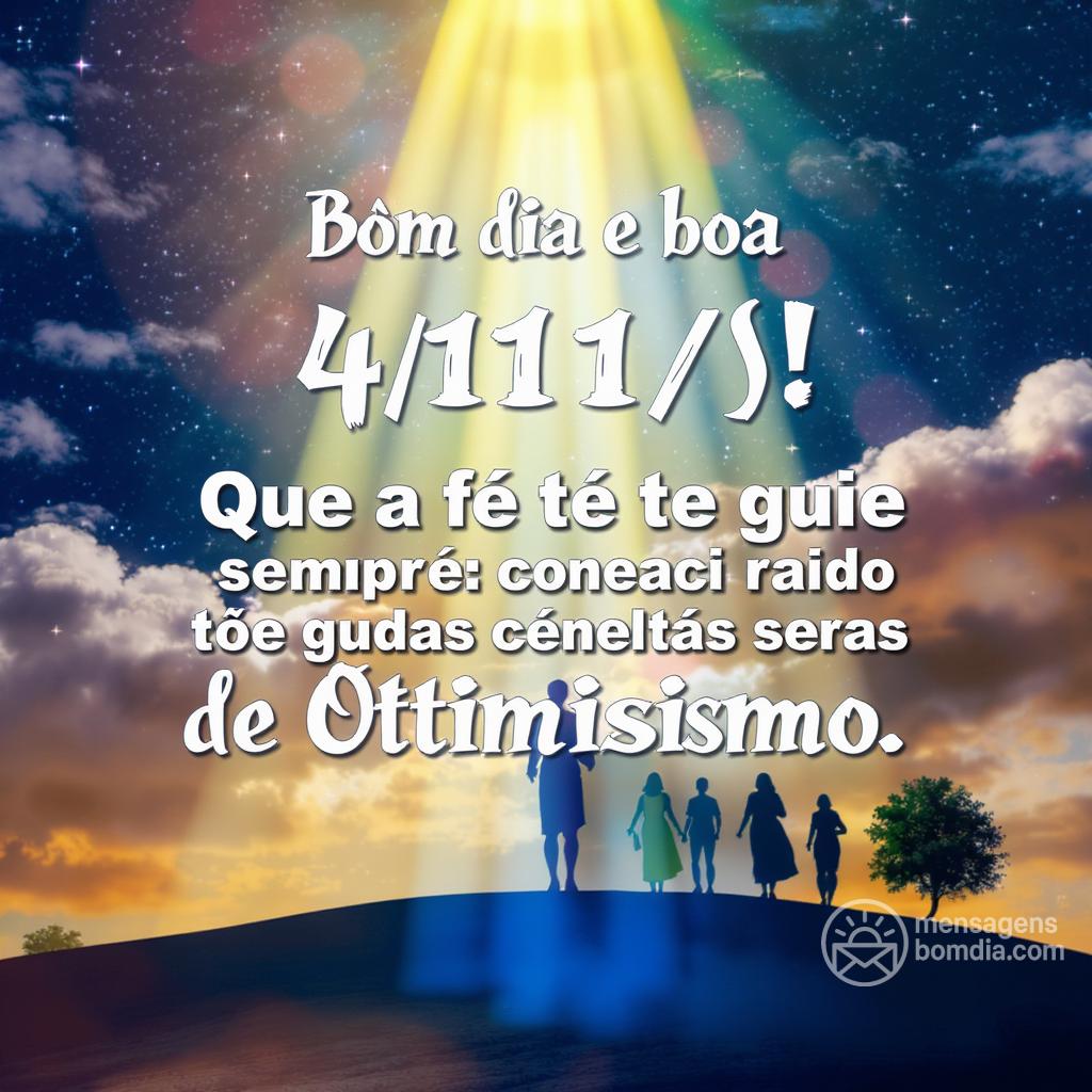 Bom dia e boa  4/11/! Que a fé te guie sempre.