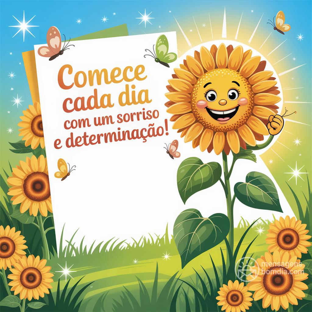 Comece cada dia com um sorriso e determinação!