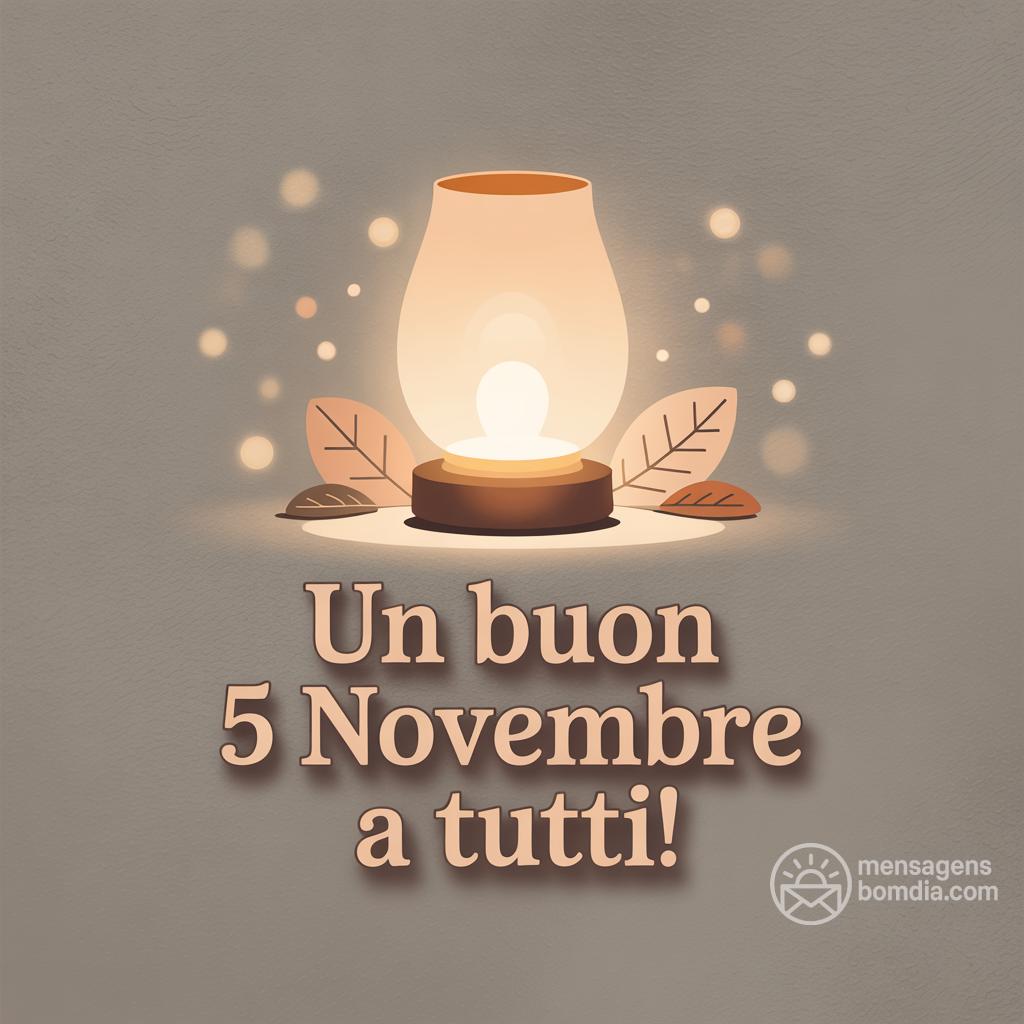 Un buon 5 novembre  a tutti!