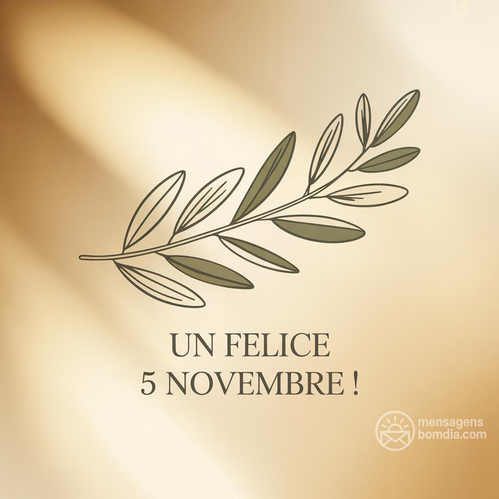 Un felice 5 novembre !