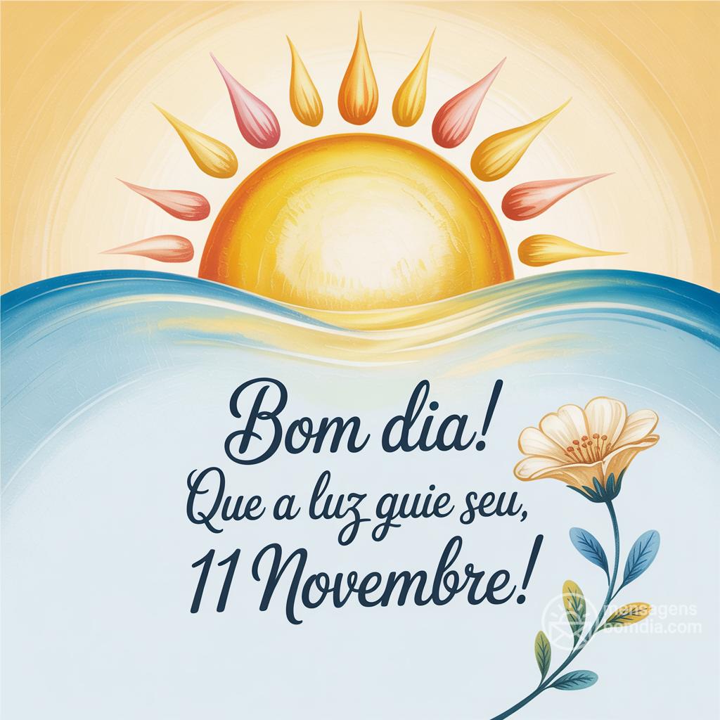 Bom dia! Que a luz guie seu , 11 novembre !