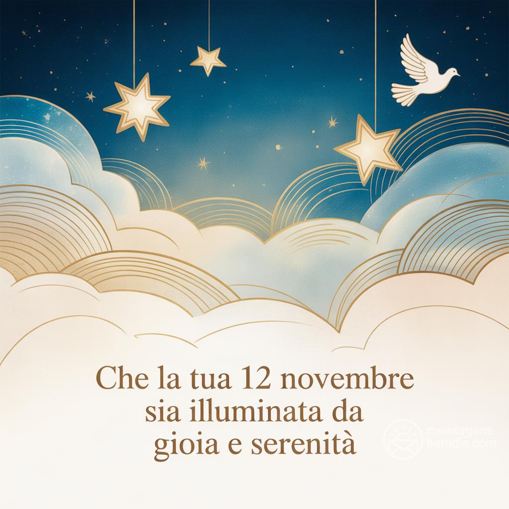 Che la tua  12 novembre  sia illuminata da gioia e serenità.