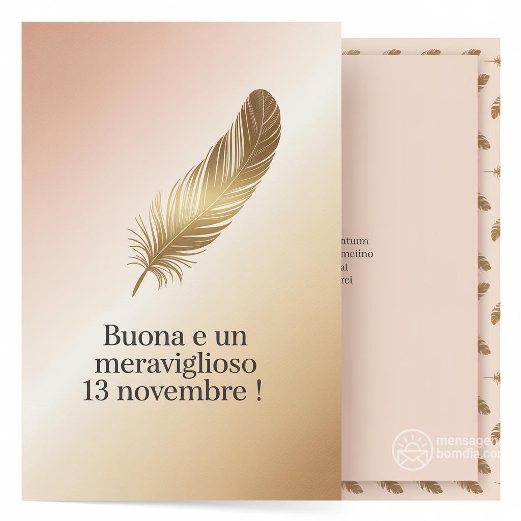 Buona  e un meraviglioso 13 novembre !