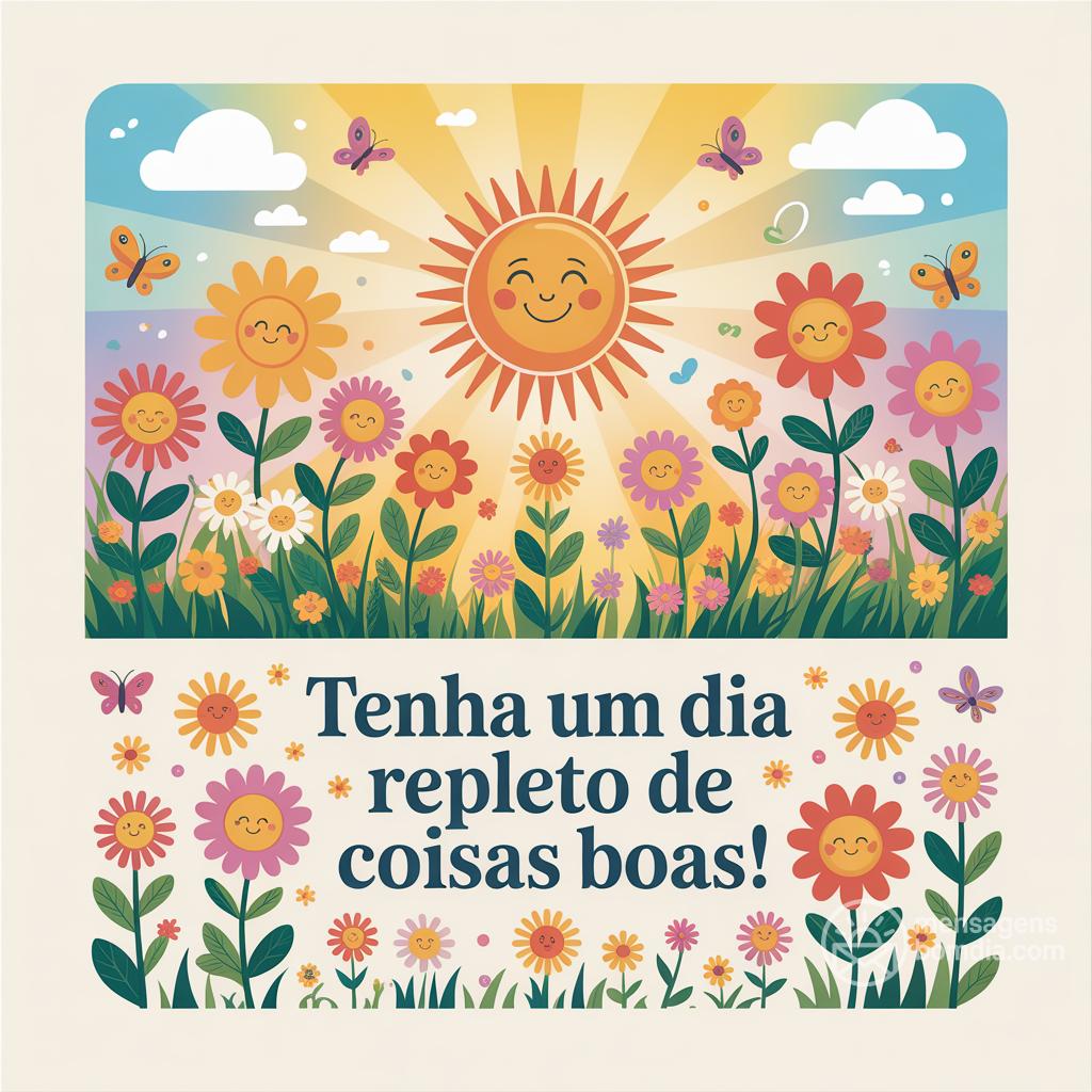 Tenha um dia repleto de coisas boas!