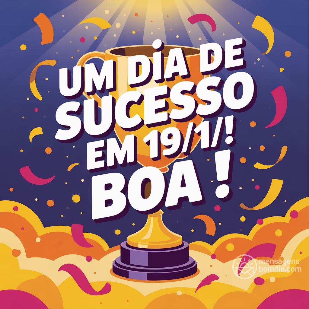 Um dia de sucesso em 19/11/! Boa !