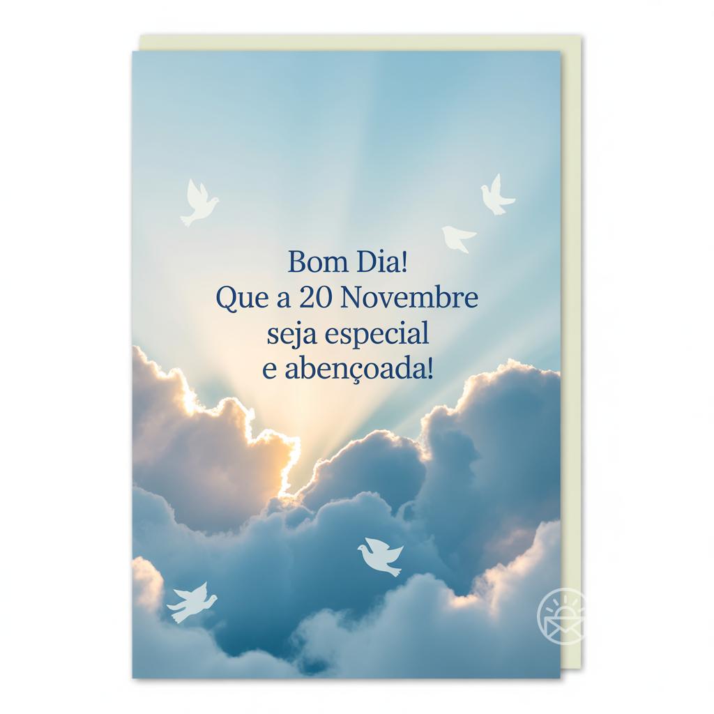 Bom dia! Que a  20 novembre  seja especial e abençoada!