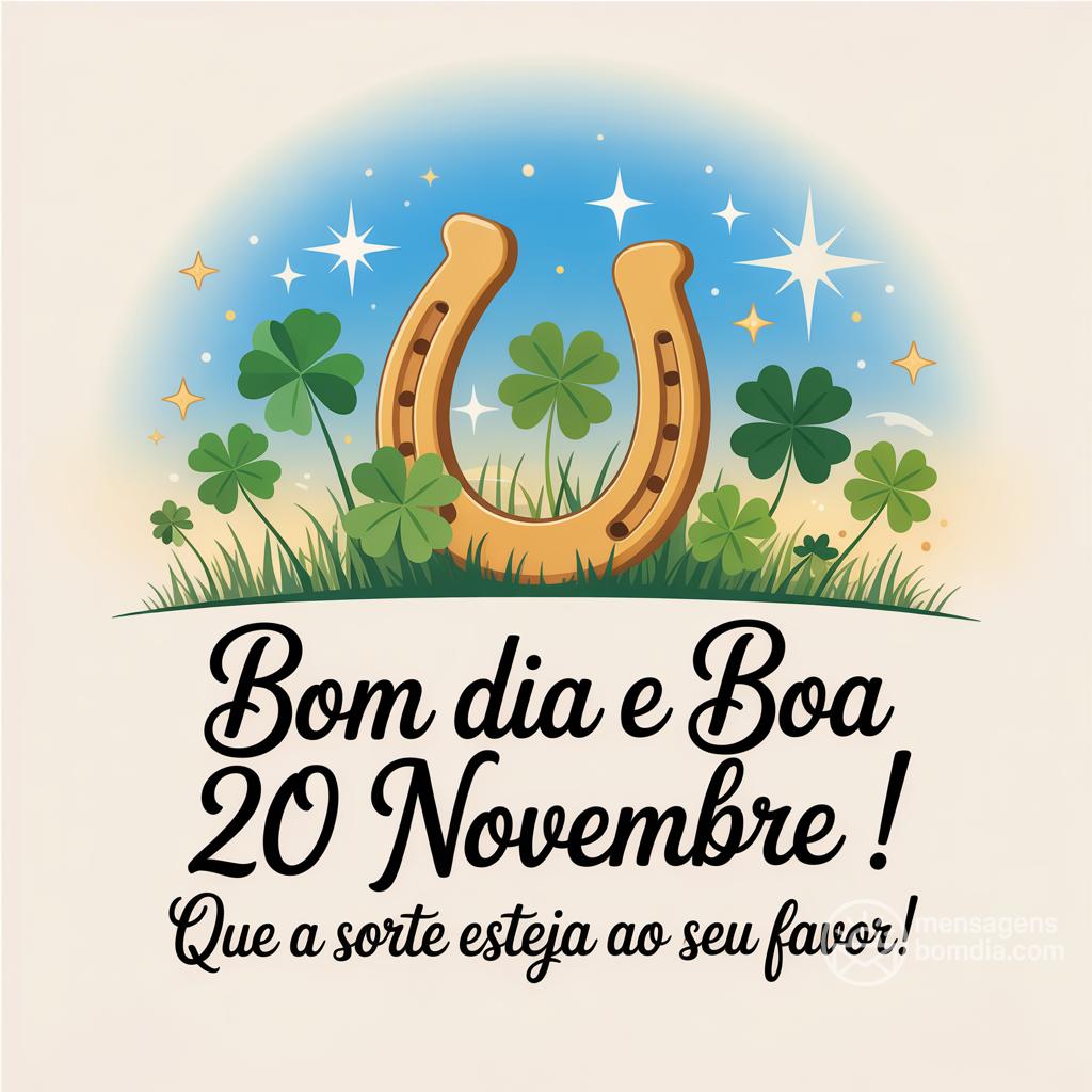 Bom dia e boa  20 novembre ! Que a sorte esteja ao seu favor!