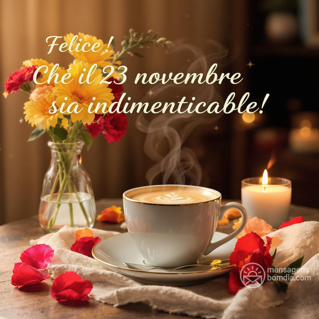 Felice ! Che il 23 novembre  sia indimenticabile!