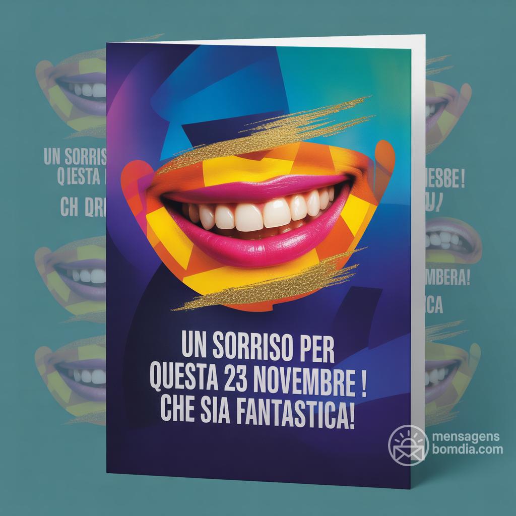 Un sorriso per questa  23 novembre ! Che sia fantastica!