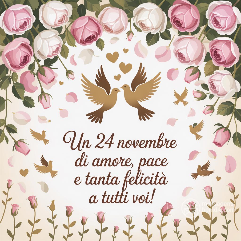 Un  24 novembre  di amore, pace e tanta felicità a tutti voi!