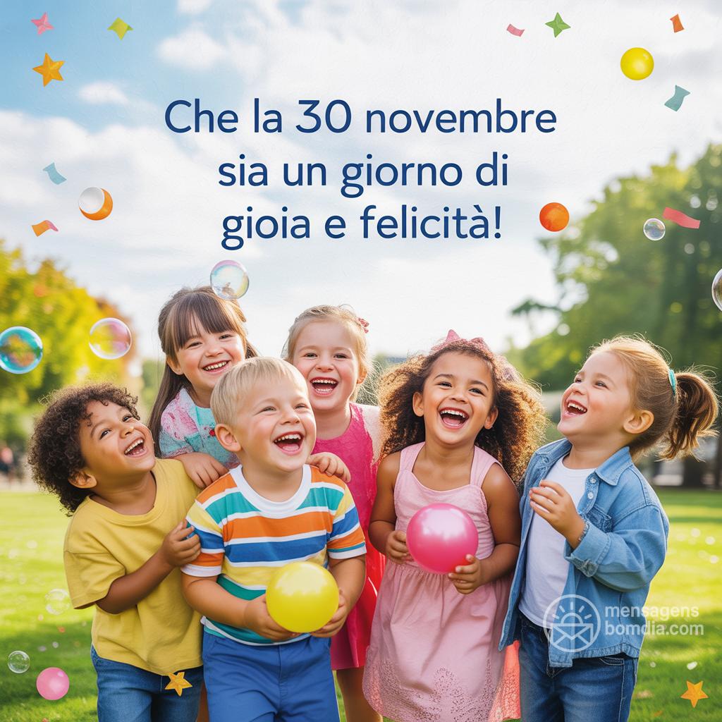 Che la  30 novembre  sia un giorno di gioia e felicità!