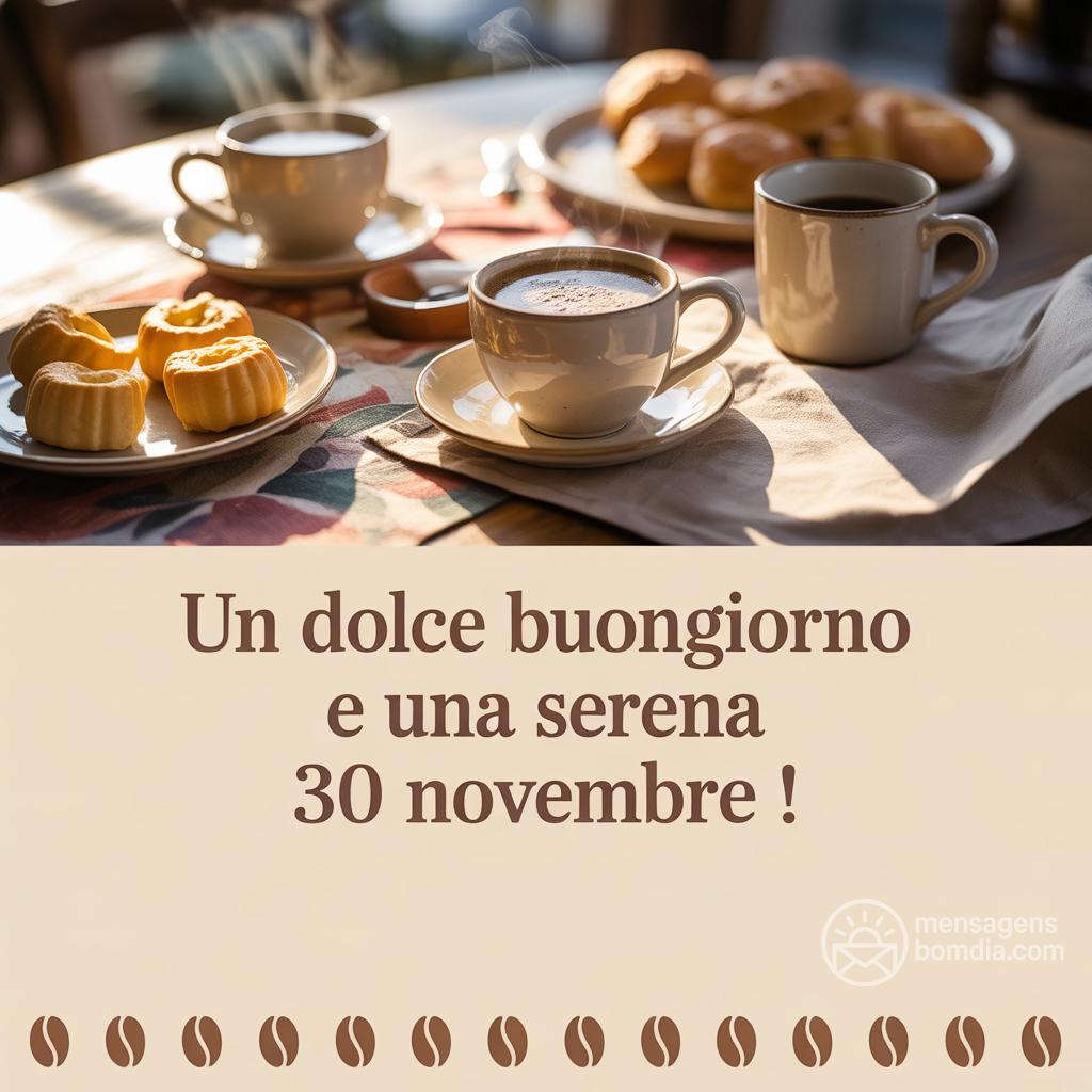 Un dolce buongiorno e una serena  30 novembre !