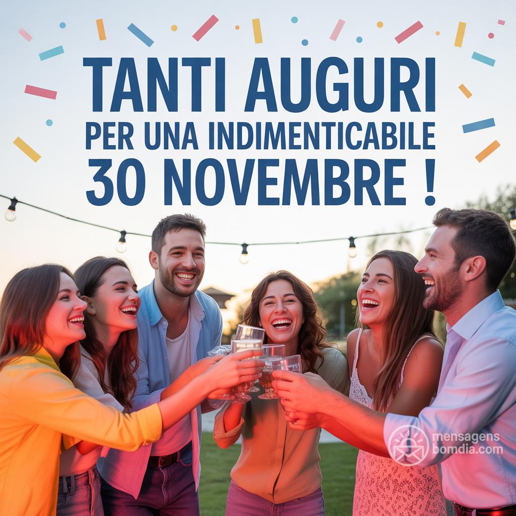 Tanti auguri per una  indimenticabile 30 novembre !