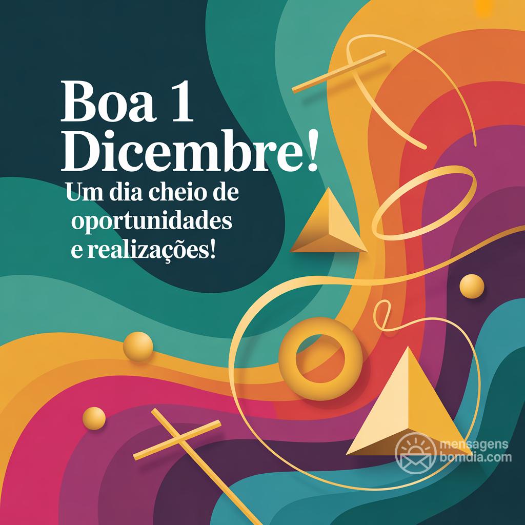 Boa  1 dicembre ! Um dia cheio de oportunidades e realizações!