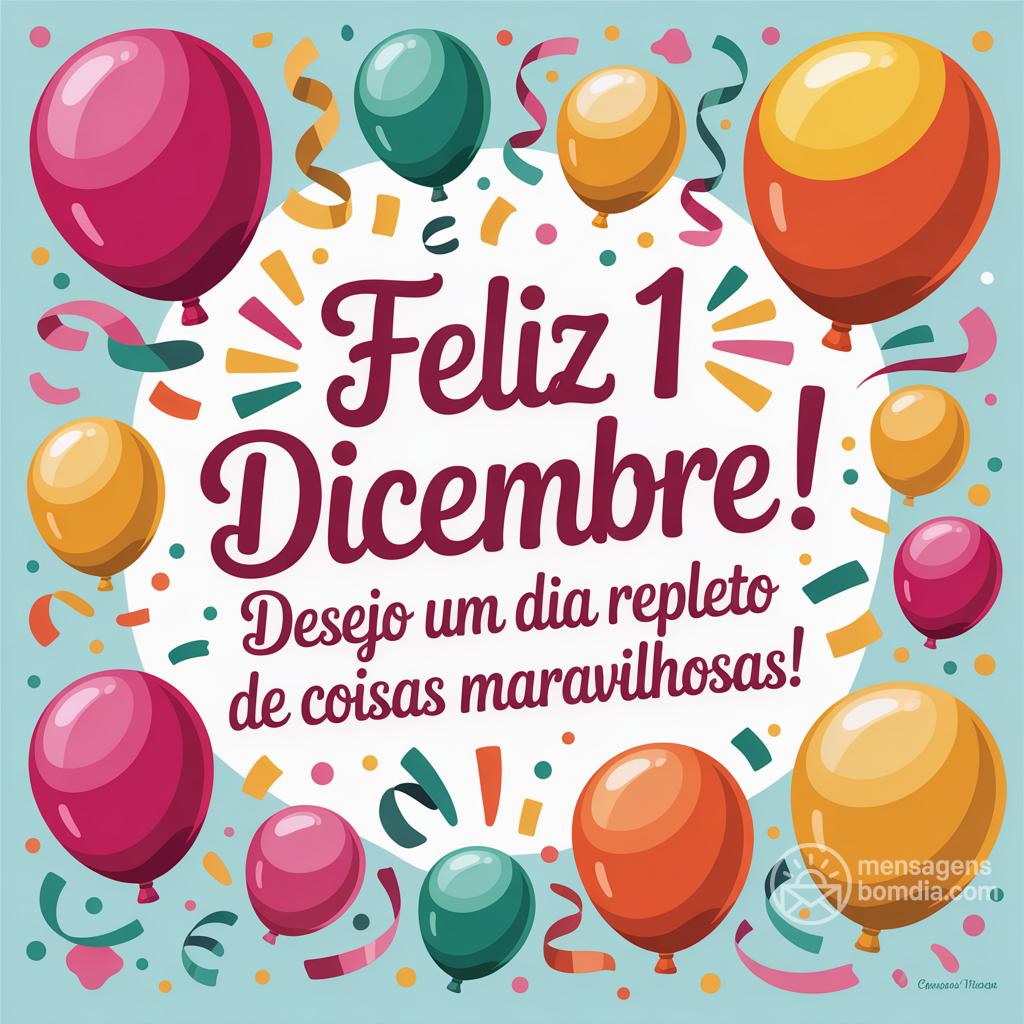Feliz  1 dicembre ! Desejo um dia repleto de coisas maravilhosas!