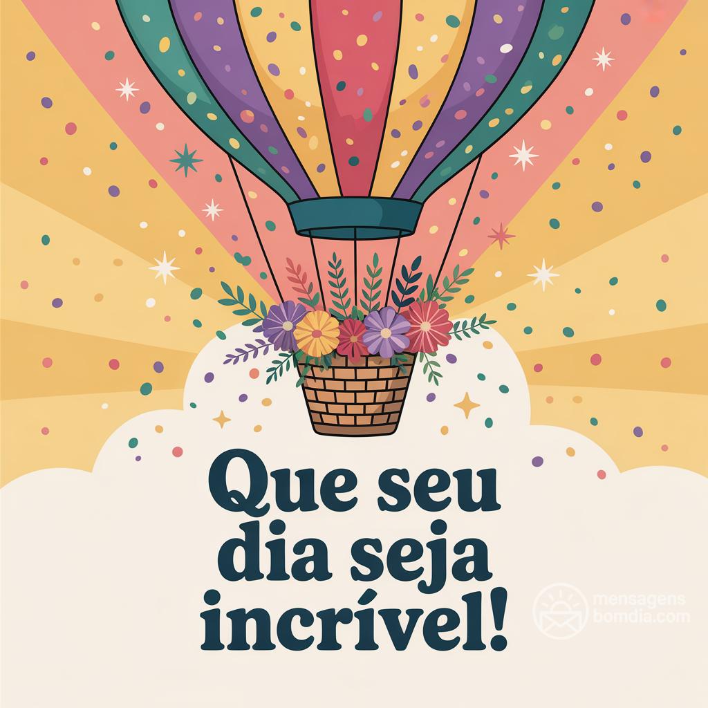 Que seu dia seja incrível!