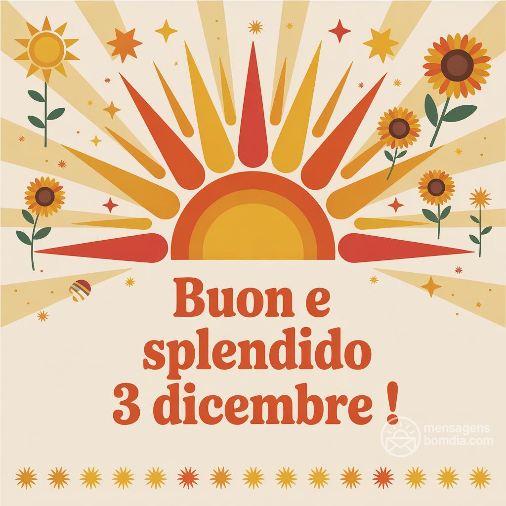 Buon  e splendido 3 dicembre !