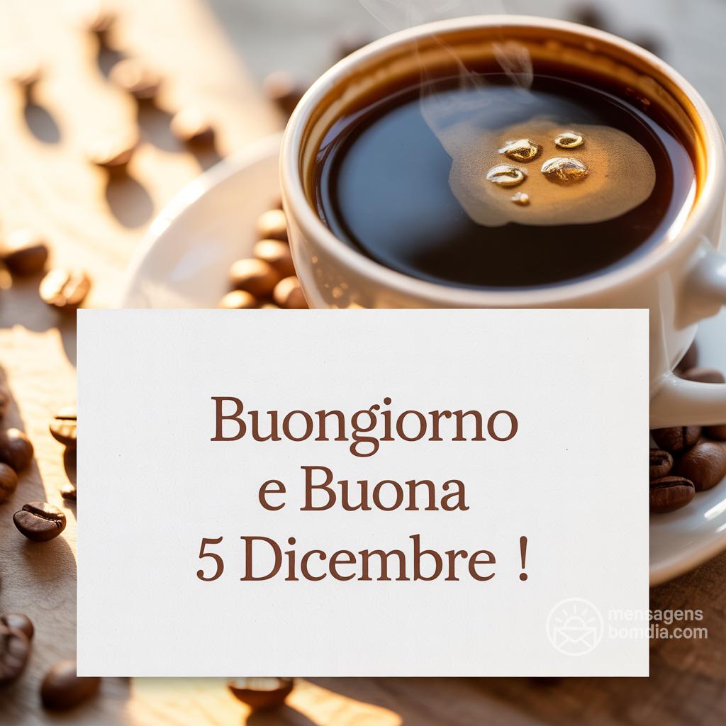 Buongiorno e buona  5 dicembre !