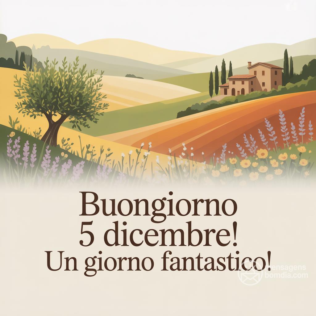 Buongiorno  5 dicembre! Un giorno fantastico!