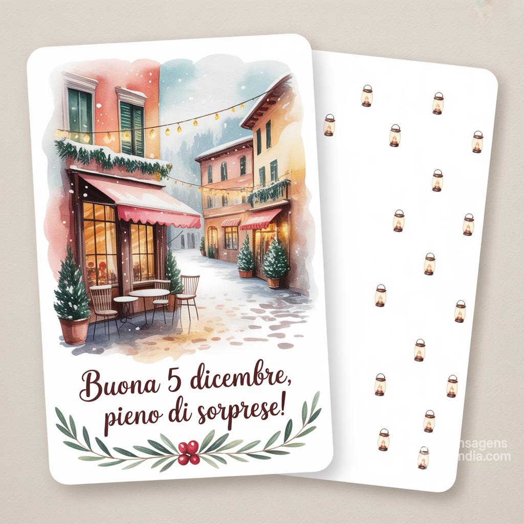 Buona  5 dicembre, pieno di sorprese!