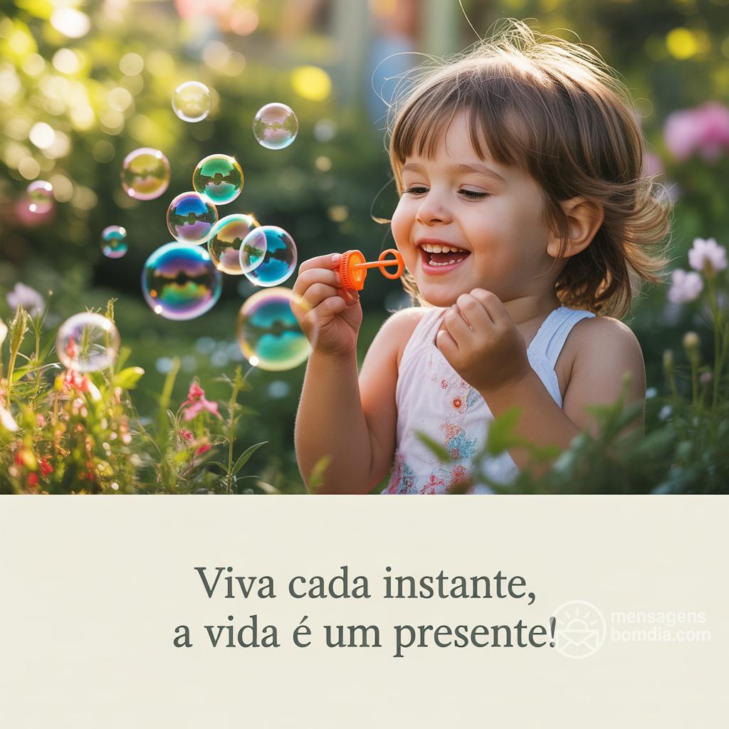 Viva cada instante, a vida é um presente!