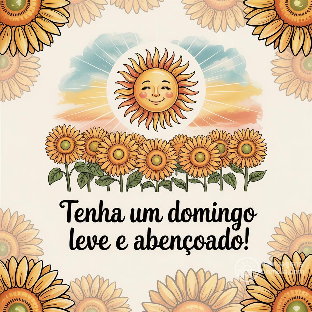 Tenha um domingo leve e abençoado!