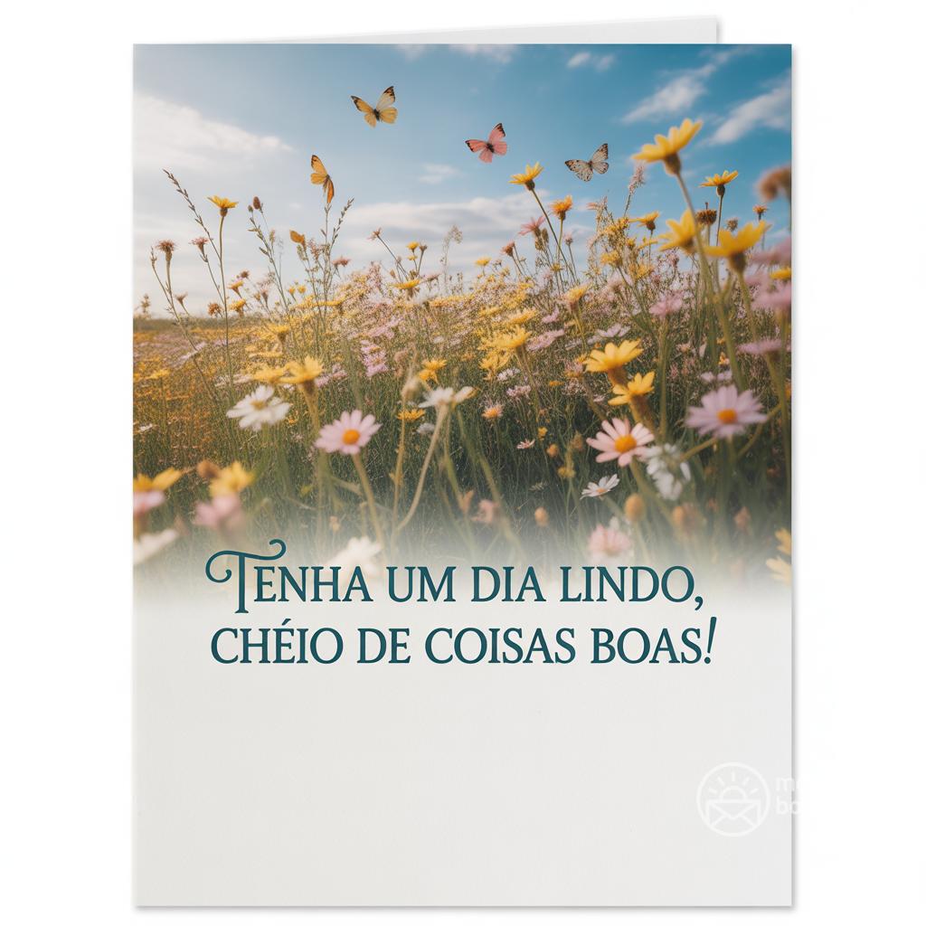 Tenha um dia lindo, cheio de coisas boas!