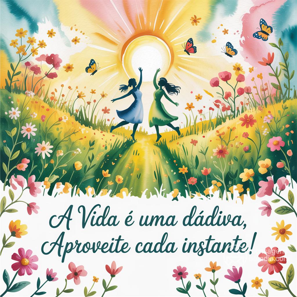 A vida é uma dádiva, aproveite cada instante!