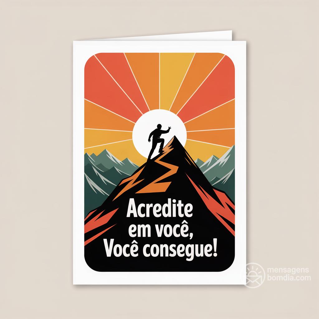 Acredite em você, você consegue!