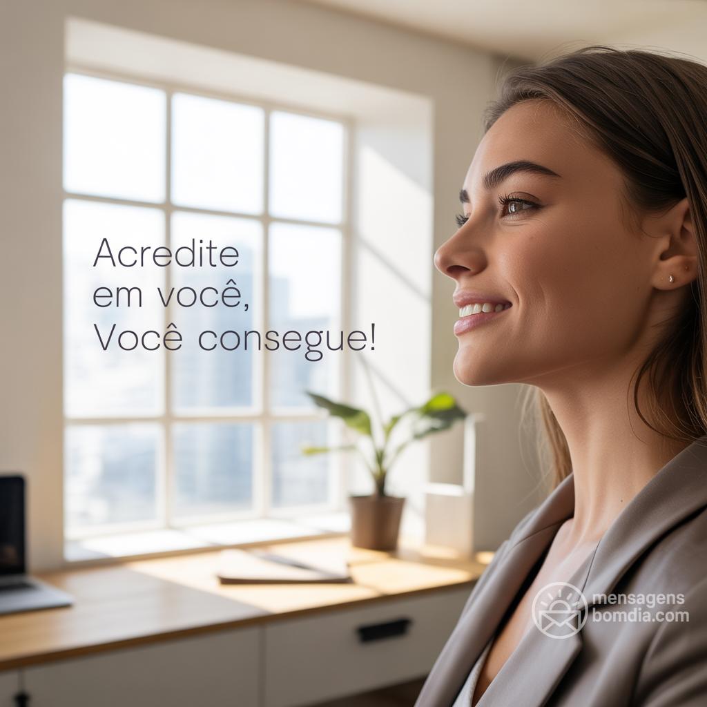 Acredite em você, você consegue!