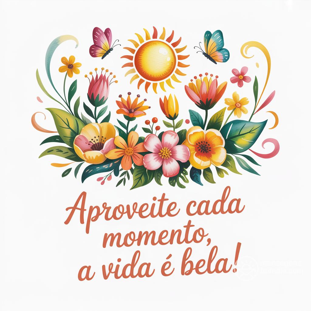 Aproveite cada momento, a vida é bela!