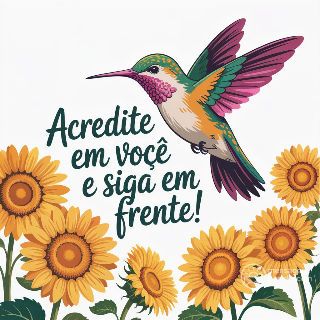 Acredite em você e siga em frente!