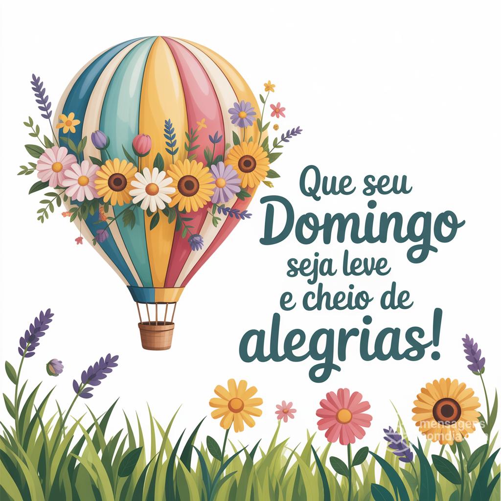 Que seu domingo seja leve e cheio de alegrias!