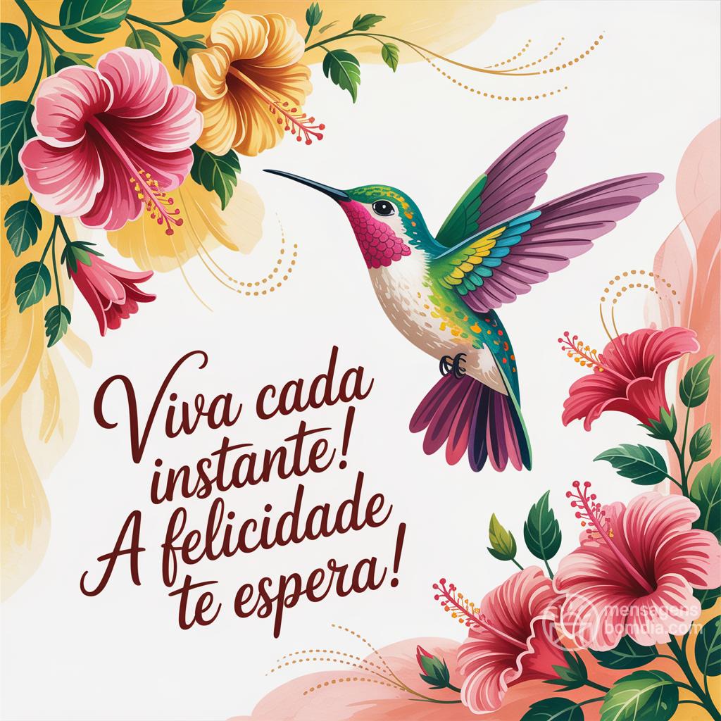 Viva cada instante! A felicidade te espera!