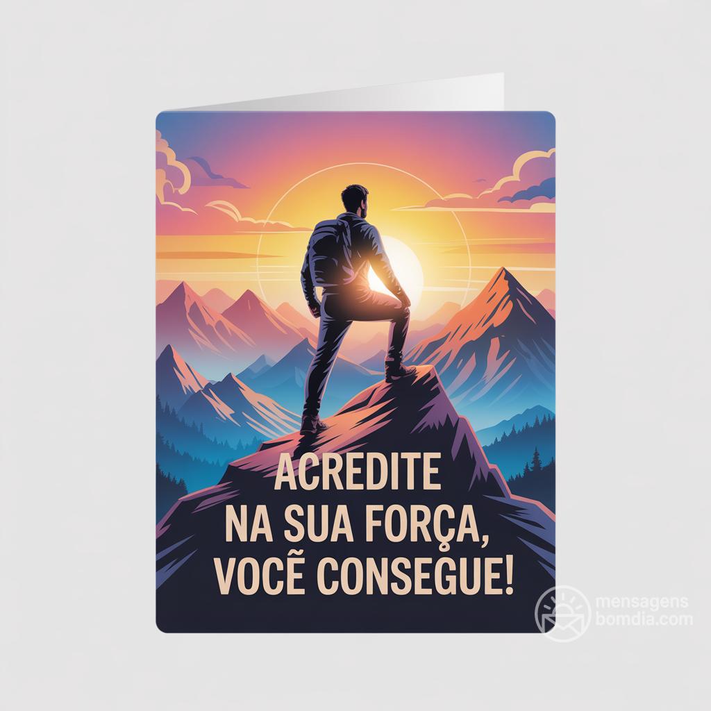 Acredite na sua força, você consegue!