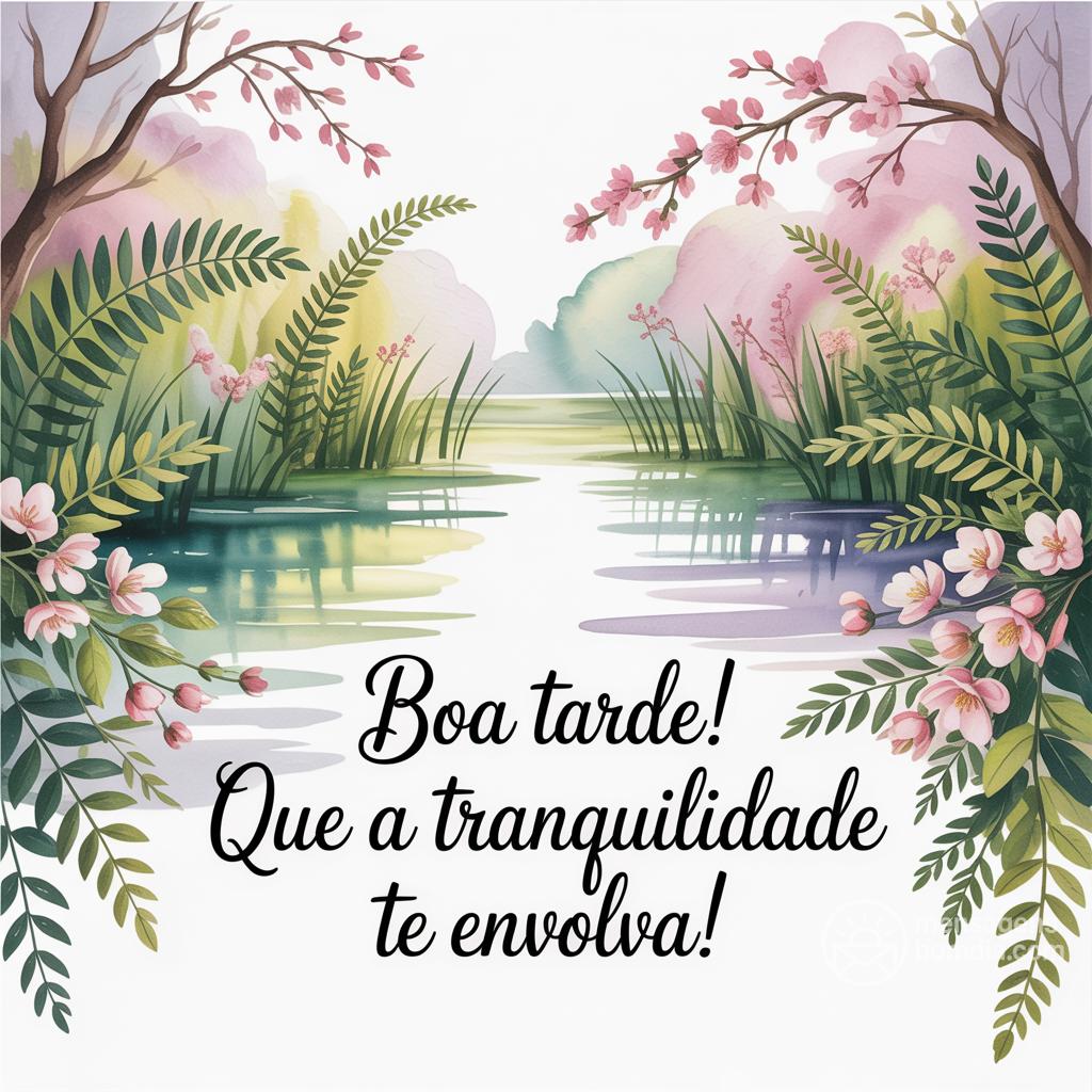 Boa tarde! Que a tranquilidade te envolva!
