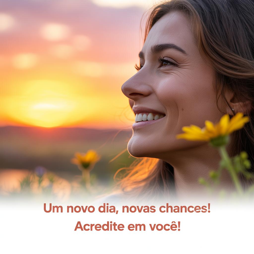 Um novo dia, novas chances! Acredite em você!